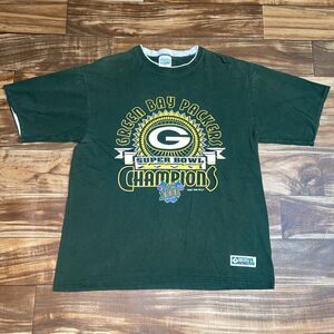 Vintage Green Bay Packers 1996 Super Bowl NFL Discus T-Shirt Men’s Size Large L